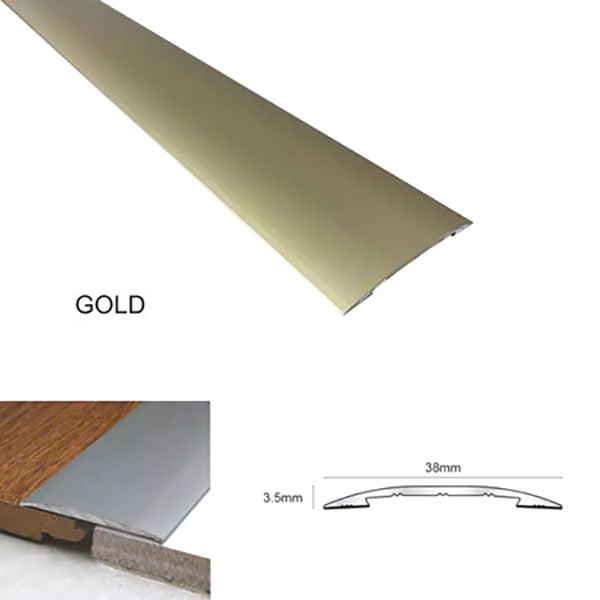 38mm Euro Cover Strip Self Adhesive Door Bar for Wood and Vinyl Tiles