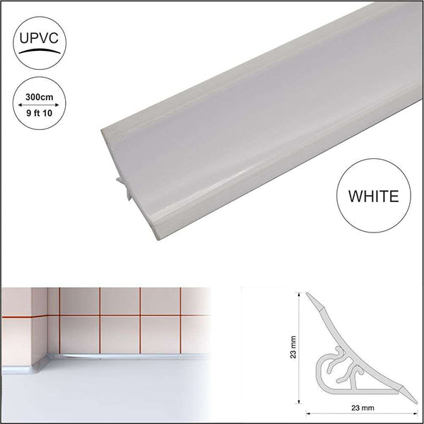 3m Kitchen Worktop Edge Profile Strip for Splashback Sealing