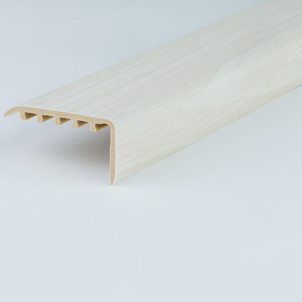 45 x 22mm Wood Effect UPVC Stair Edge Trim Nosing for Wooden and Laminate Stairs