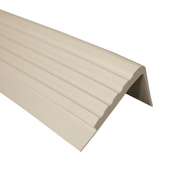 50 x 45mm Anti Slip Angle Edge Trim for Rubber Stair Nosing in PVC