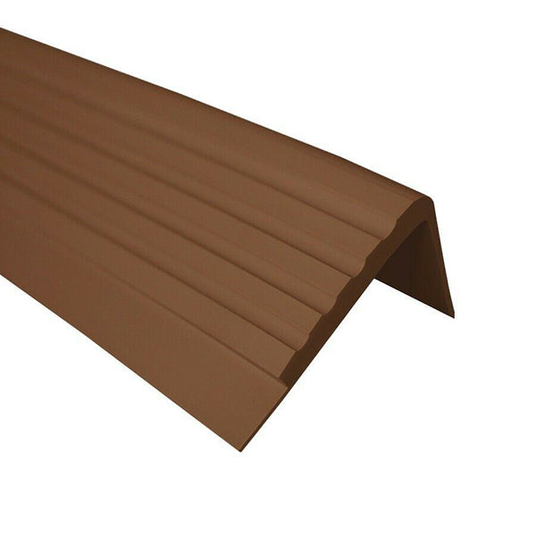 50 x 45mm Anti Slip Angle Edge Trim for Rubber Stair Nosing in PVC