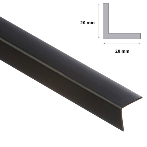 2.5m Long Plastic PVC Corner Trim with a 90 Degree Angle