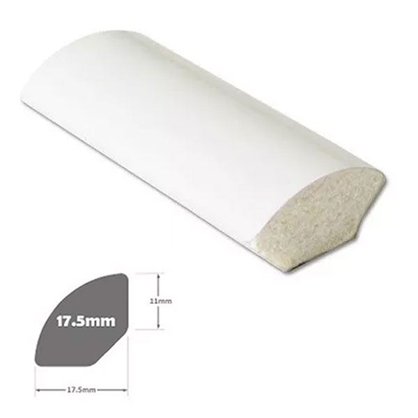 95cm UPVC Finishing Trim - Quadrant Plastic Beading for Windows and Tiles