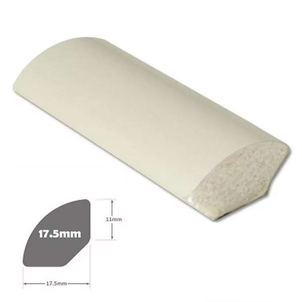95cm UPVC Finishing Trim - Quadrant Plastic Beading for Windows and Tiles