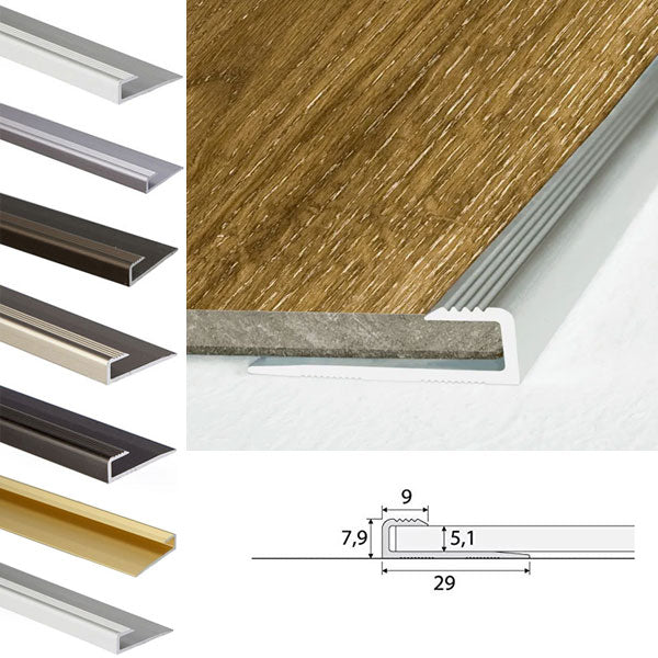 Floor Trim Cover Strip for Aluminium Carpet Edge