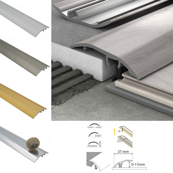 Adjustable Aluminium Door Bar Floor Trim and Threshold Cover Strip T Bar