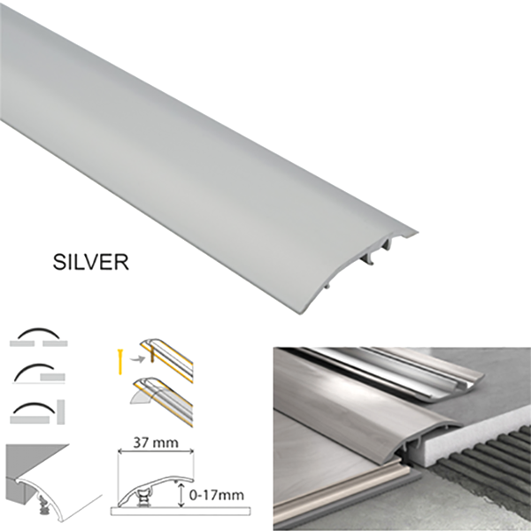 Adjustable Aluminium Door Bar Floor Trim and Threshold Cover Strip T Bar