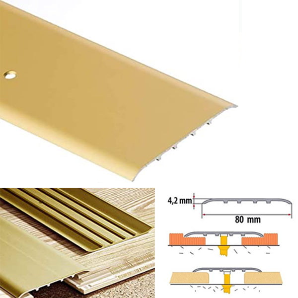 80mm Aluminum Threshold Carpet Cover for Door Bars