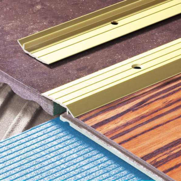 1m Aluminium Edge Trim Ramp for Door Thresholds with Anodised Finish