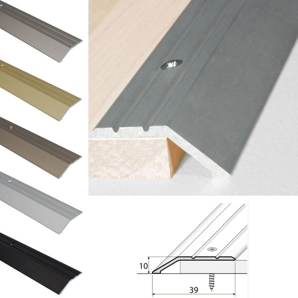 40mm Aluminum Ramp and Trim for Door and Carpet Thresholds