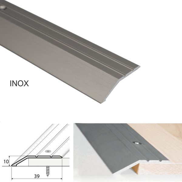 40mm Aluminum Ramp and Trim for Door and Carpet Thresholds