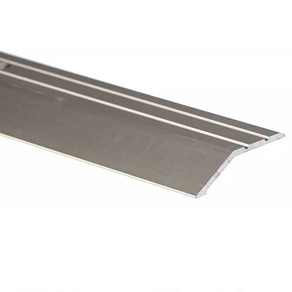 1m Anodised Aluminum Door Threshold Trim for Uneven Laminate Floors