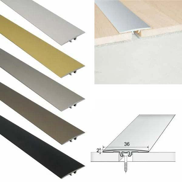 36mm Flat Door Threshold in Anodised Aluminum Profile