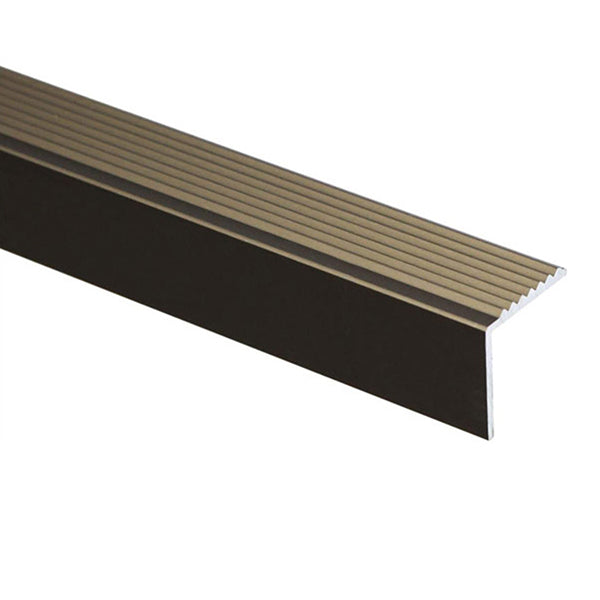 19.5 x 20mm Non Slip Aluminium Nosing Trim for Stair Edges