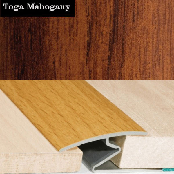 32mm Wood Effect Aluminum Door Thresholds for Vinyl, Carpet, and Wooden Flooring