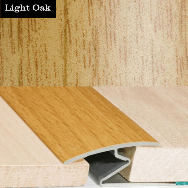 32mm Wood Effect Aluminum Door Thresholds for Vinyl, Carpet, and Wooden Flooring