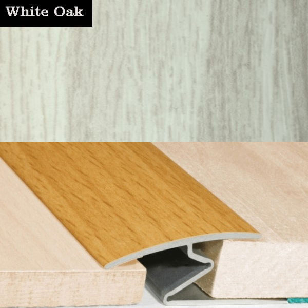 32mm Wood Effect Aluminum Door Thresholds for Vinyl, Carpet, and Wooden Flooring