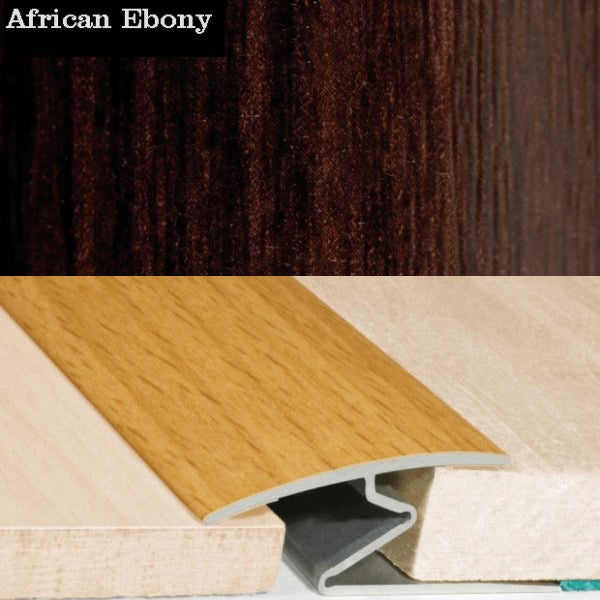 32mm Wood Effect Aluminum Door Thresholds for Vinyl, Carpet, and Wooden Flooring