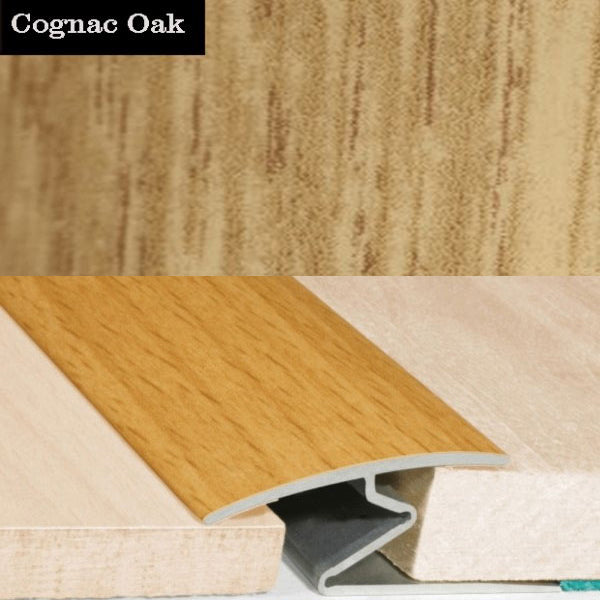 32mm Wood Effect Aluminum Door Thresholds for Vinyl, Carpet, and Wooden Flooring