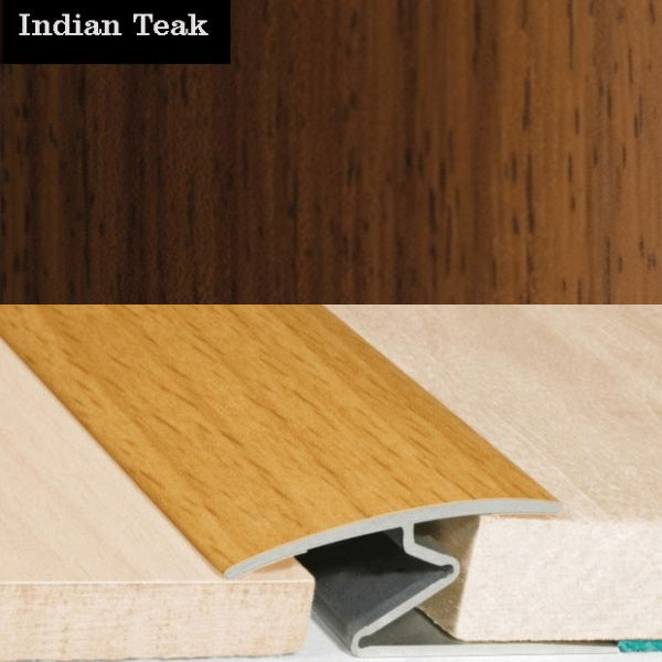 32mm Wood Effect Aluminum Door Thresholds for Vinyl, Carpet, and Wooden Flooring