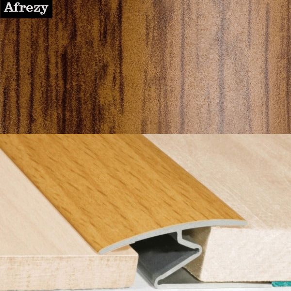 32mm Wood Effect Aluminum Door Thresholds for Vinyl, Carpet, and Wooden Flooring