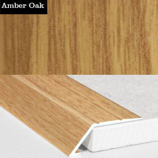 31mm Self Adhesive Aluminum Door Threshold Ramp with Wood Effect