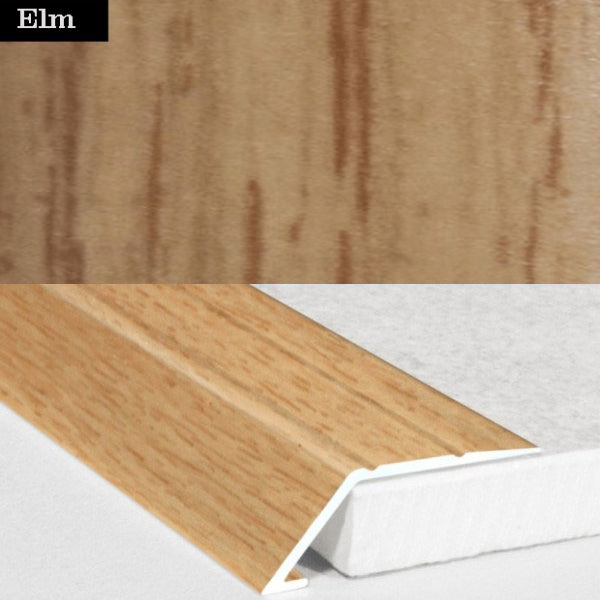 31mm Self Adhesive Aluminum Door Threshold Ramp with Wood Effect