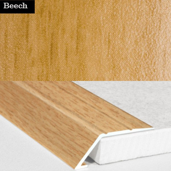31mm Self Adhesive Aluminum Door Threshold Ramp with Wood Effect