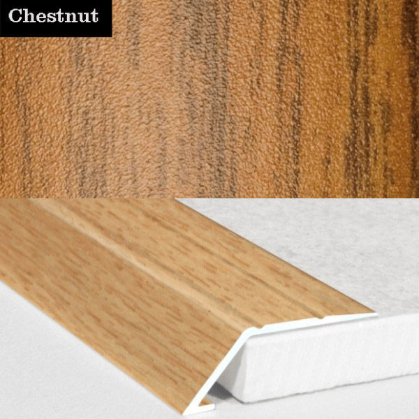 31mm Self Adhesive Aluminum Door Threshold Ramp with Wood Effect