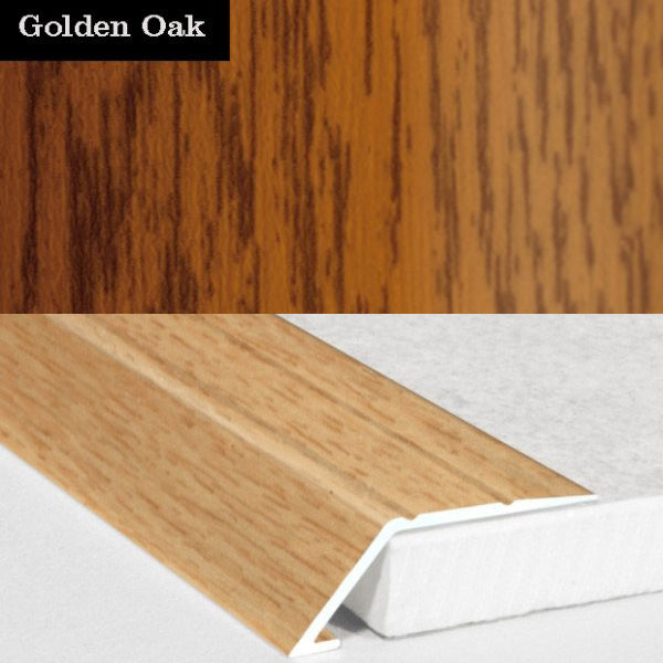 31mm Self Adhesive Aluminum Door Threshold Ramp with Wood Effect