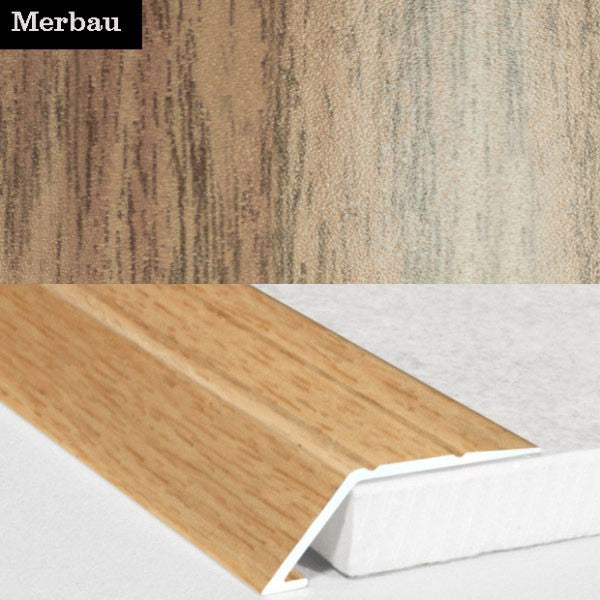 31mm Self Adhesive Aluminum Door Threshold Ramp with Wood Effect