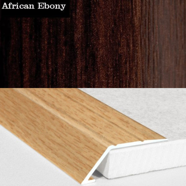 31mm Self Adhesive Aluminum Door Threshold Ramp with Wood Effect