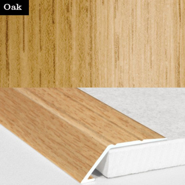 31mm Self Adhesive Aluminum Door Threshold Ramp with Wood Effect