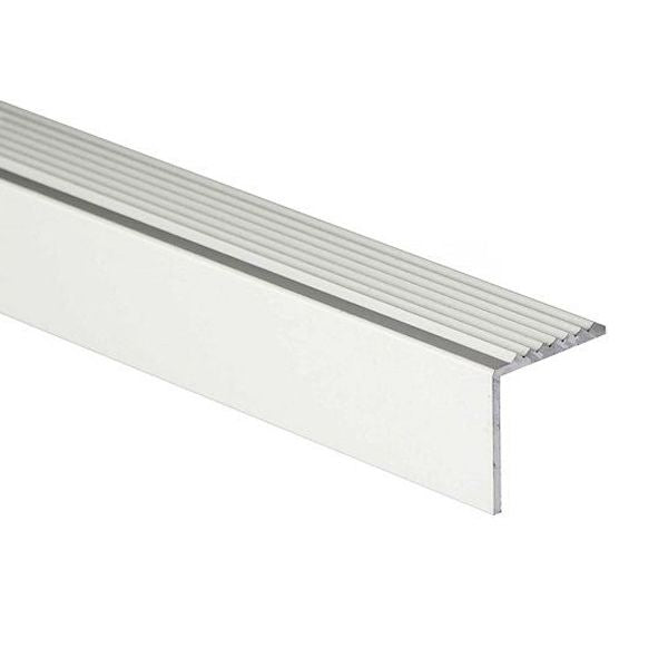 19.5 x 20mm Anodised Aluminium Stair Edge Nosing with Anti Slip Design