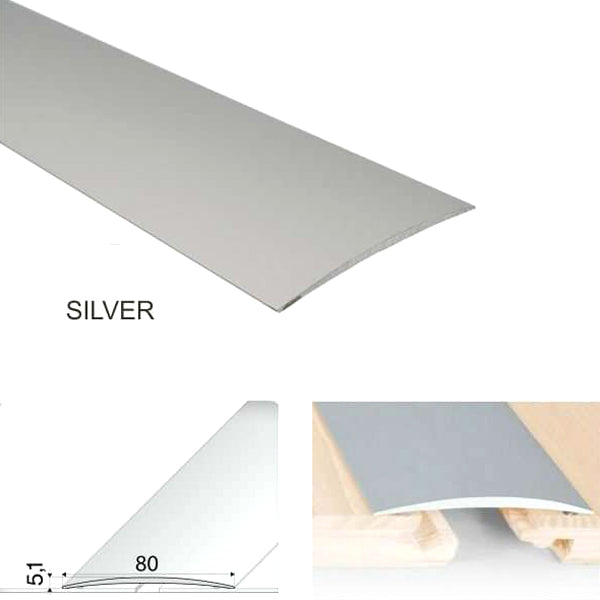 80mm Self Adhesive Aluminium Door Floor with Anodised Finish