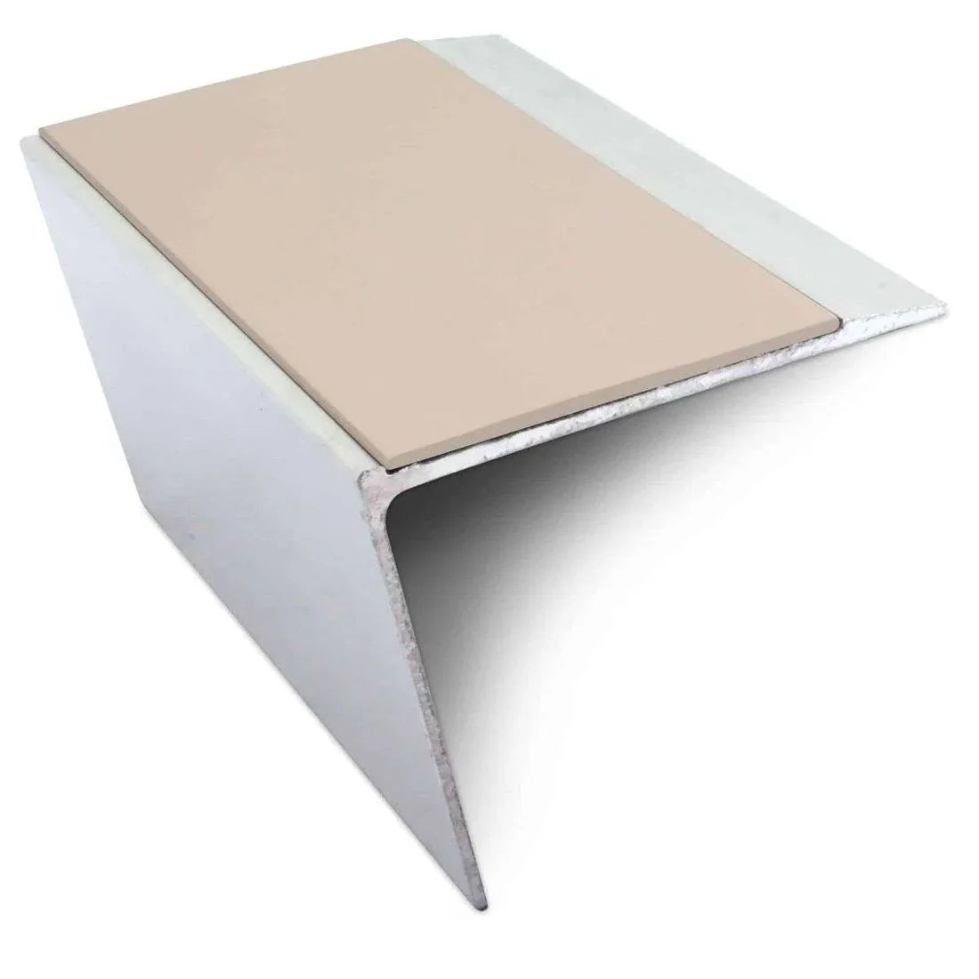 67 x 55mm Aluminium Anti Slip Stair Nosing Edge Trim with PVC Insert – DDA Compliant