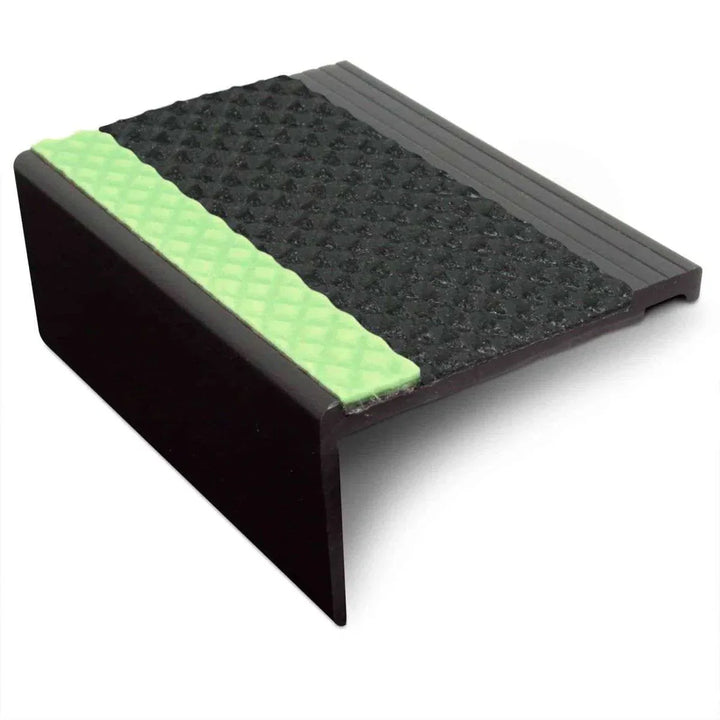 67.5 x 39mm Heavy Duty Tredsafe Aluminator Non Slip PVC Stair Nosing