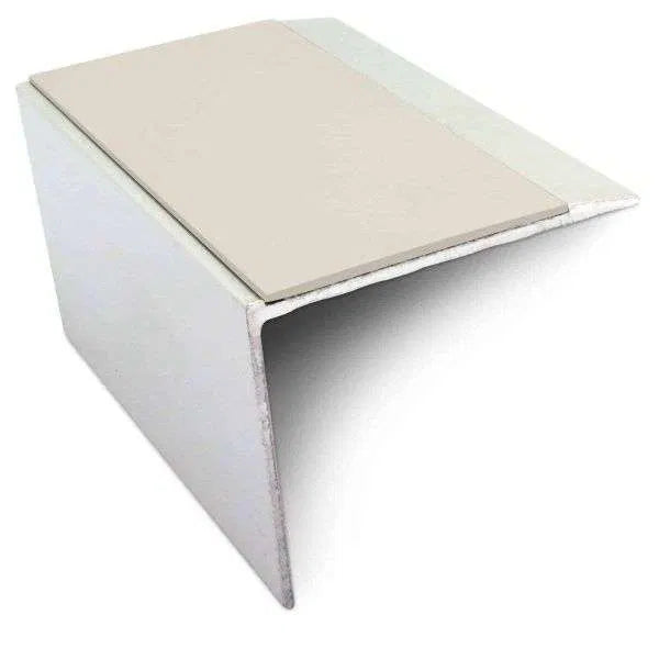 67 x 55mm Non Slip Aluminium Stair Nosing Edge Trim with PVC Insert