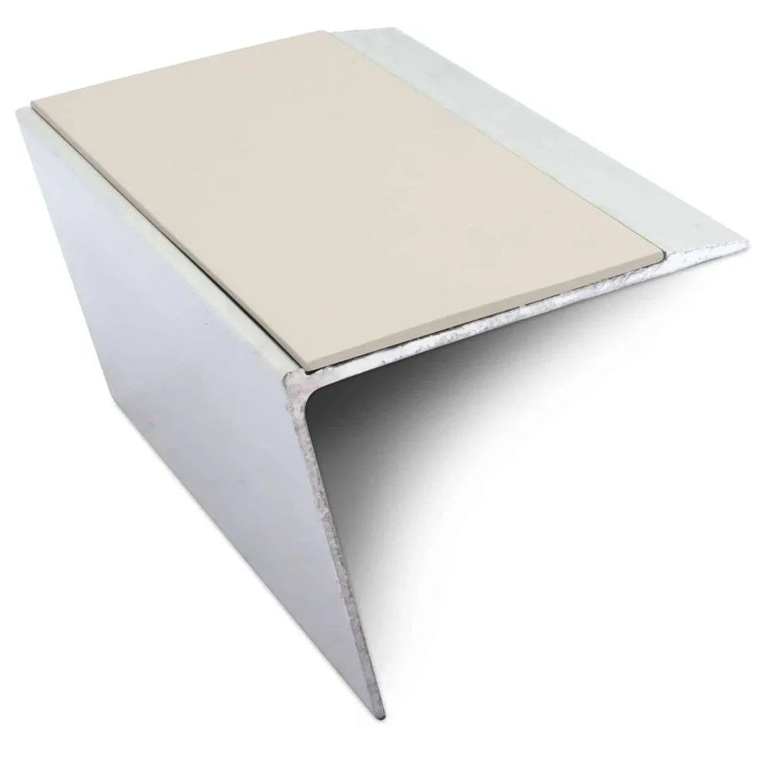 67 x 55mm Aluminium Anti Slip Stair Nosing Edge Trim with PVC Insert – DDA Compliant