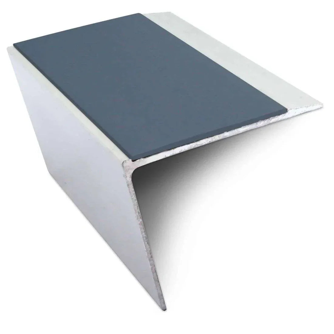 67 x 55mm Aluminium Anti Slip Stair Nosing Edge Trim with PVC Insert