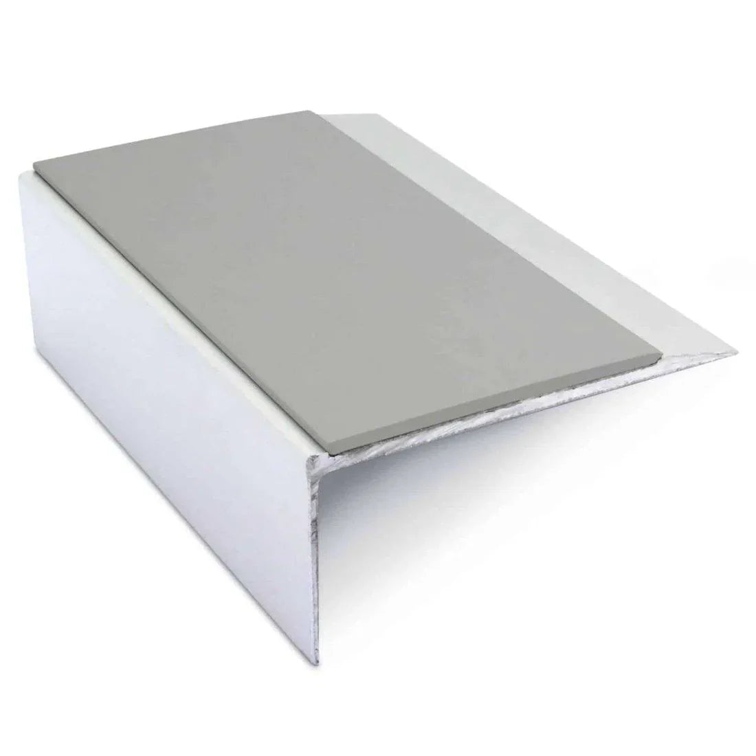 66 x 32mm Anti Slip Aluminium Stair Nosing with PVC Insert