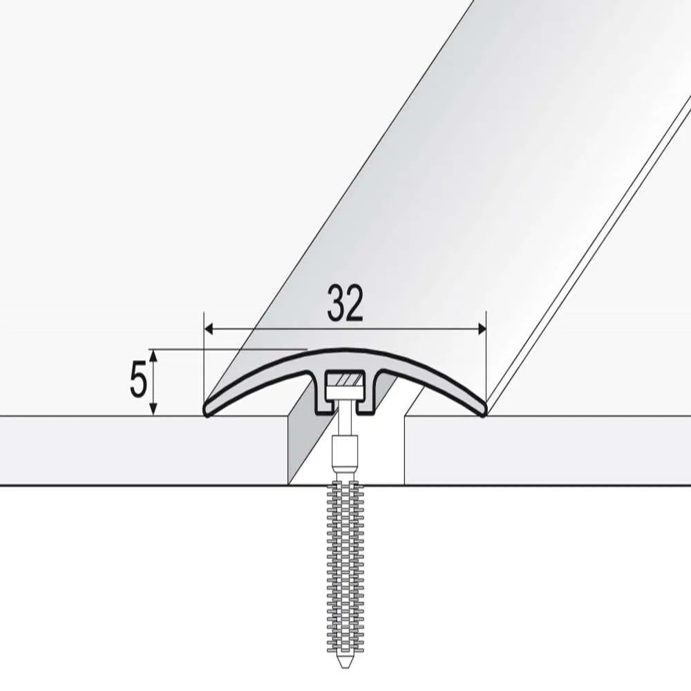 32mm Threshold Strip With PVC Wood Finish Door