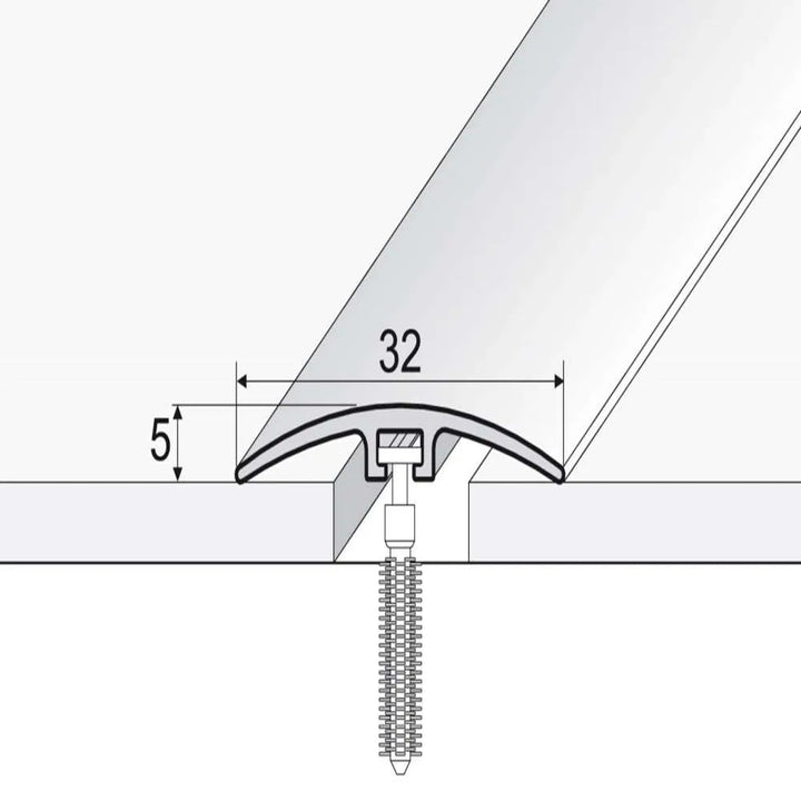 32mm Threshold Strip With PVC Wood Finish Door