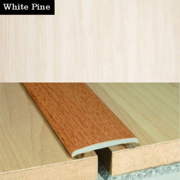 35mm Self Adhesive Flat Aluminium Door Thresholds in Wood Finish