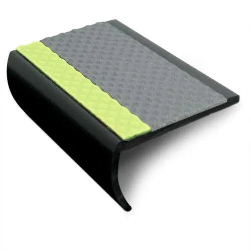 65 x 36mm Tredsafe Aluminator Slimline Non-Slip PVC Stair Nosing