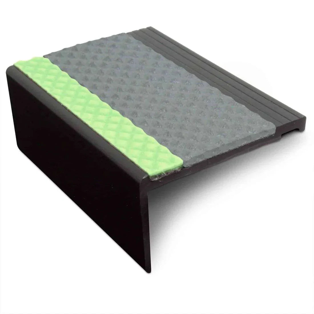 67.5 x 39mm Heavy Duty Tredsafe Aluminator Non Slip PVC Stair Nosing