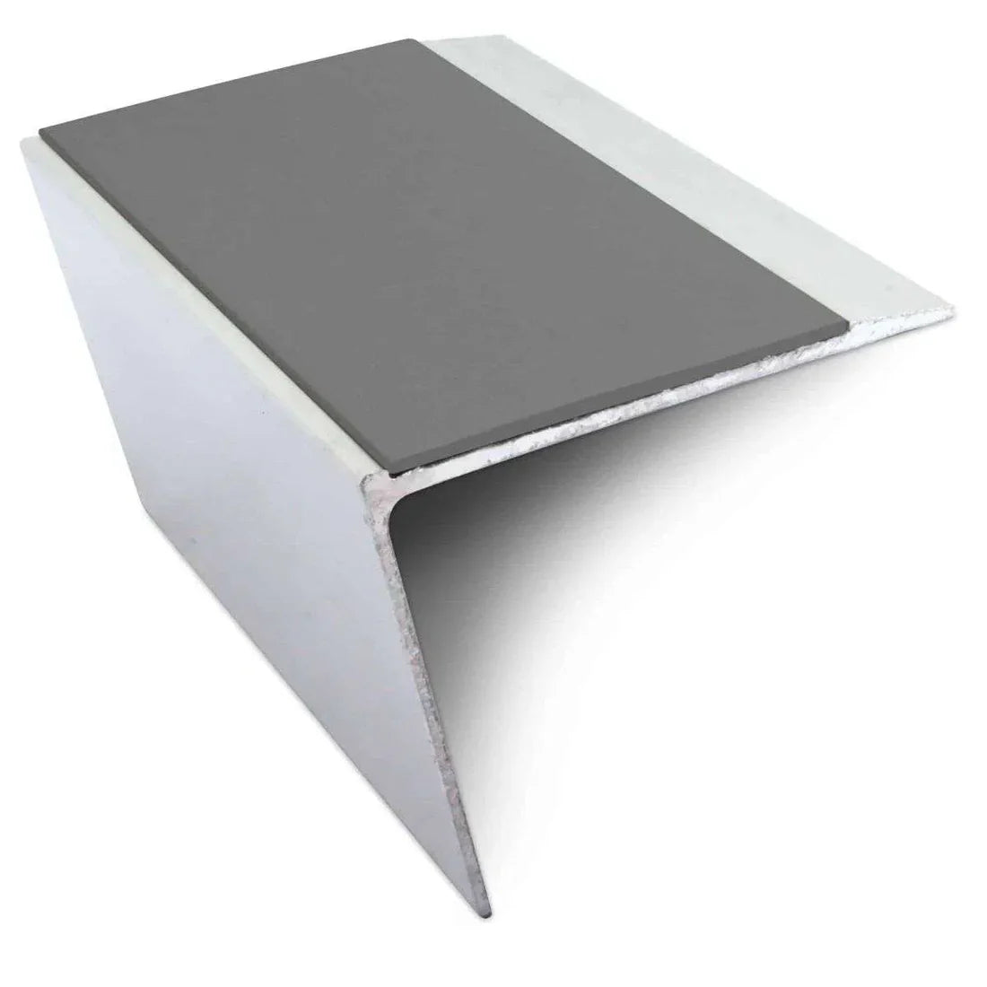 67 x 55mm Aluminium Anti Slip Stair Nosing Edge Trim with PVC Insert – DDA Compliant