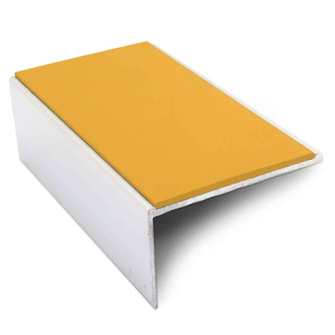 56 x 32mm Stair Nosing Edge Trim in Aluminum with Anti Slip PVC Insert