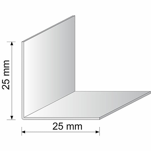 90 Degree Black Angle Trim Made of PVC Plastic - 2.9m Length
