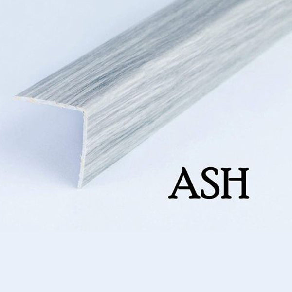 1m PVC Plastic Wood Effect Angle Trim for Wall Corners & Edge Protection